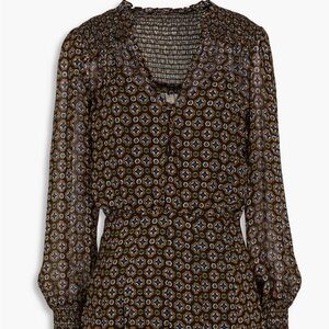 Veronica Beard Sacchi printed chiffon mini dress